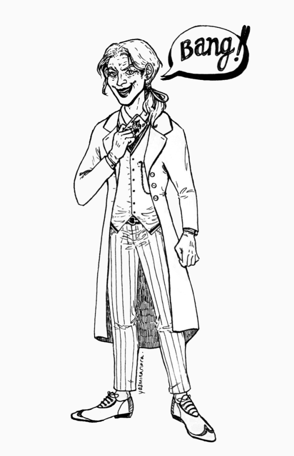 Dessin du personnage le Joker de DC comics pour "Inktober"